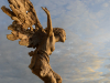 La Victore de profil, saluant la baie des Sables d'Olonne au  soleil levant